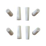 2 jeux de 4 Buses céramique blanches pour Porte Buse Sableuse à jet libre 3.5mm