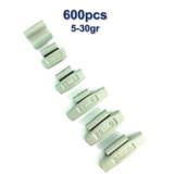 600 Plombs Masses d’Equilibrage à Frapper pour Jantes Acier 5-30g