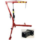 Grue Hydraulique de Levage Pick Up 0,5T avec Fixation Attelage + Adaptateur carré 2&#039;&#039;