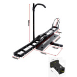 Porte-Moto Attelage Scooter avec Rampe de chargement 227kg + Adaptateur 2&#039;&#039; 85x55mm