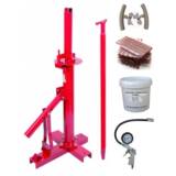 Démonte Pneu manuel Auto 13 à 21&quot; + 60 Mèches + 1 Gonfleur + 2 Protections Jante + Graisse 1kg