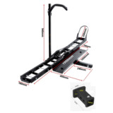 Porte-Moto Attelage Scooter avec Rampe de chargement 227kg + Adaptateur 2&#039;&#039; 90x55mm