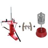 Démonte Pneu manuel Auto Moto jusqu&#039;à 21&#039;&#039; + Equilibreuse de Roue manuelle portable + 2 Protèges Jante