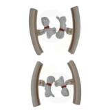 Lot de 2 Paires Protections pour Jantes Auto Moto Quad Scooter
