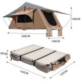 Tente de Toit camping Voiture 2-3 personnes 240x140x126cm