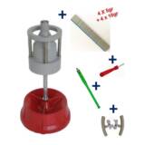 Equilibreuse de Roue Manuelle Portable + 100 Barrettes Plombs Masses Adhésifs 4x5g+4x10g + Démonte Obus + Tire Valve + 2 protèges jante