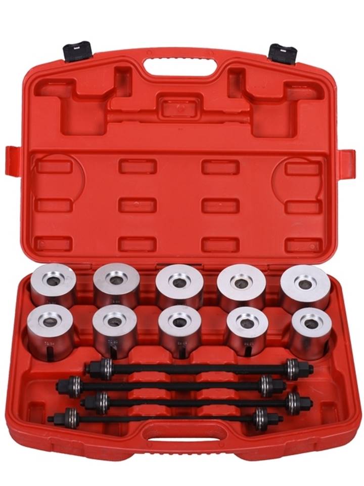 Set da 23 pezzi Attrezzo per cuscinetti ruota estrattore FreeTec estrattore per cuscinetti ruota e attrezzi di montaggio. 