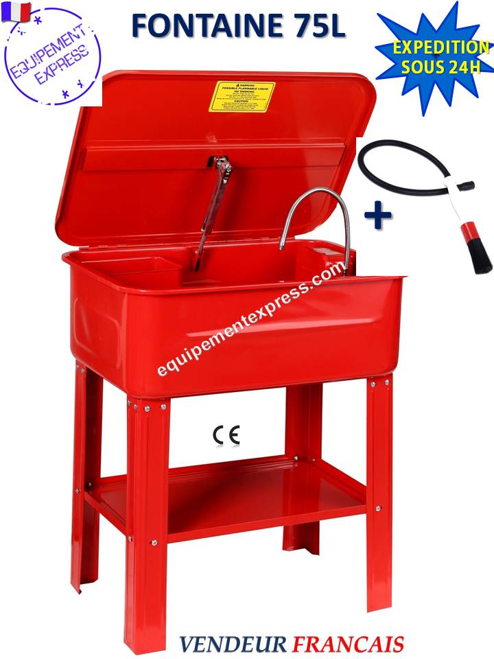 Fontaine de Nettoyage Lavage 75L litres 20 gal pour pieces mecaniques