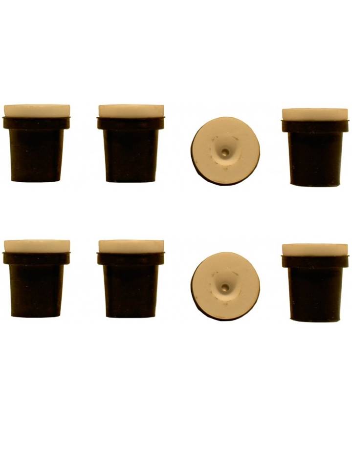 2 jeux de 4 buses céramique noires pour pistolet sableuse 38-76l à jet libre
