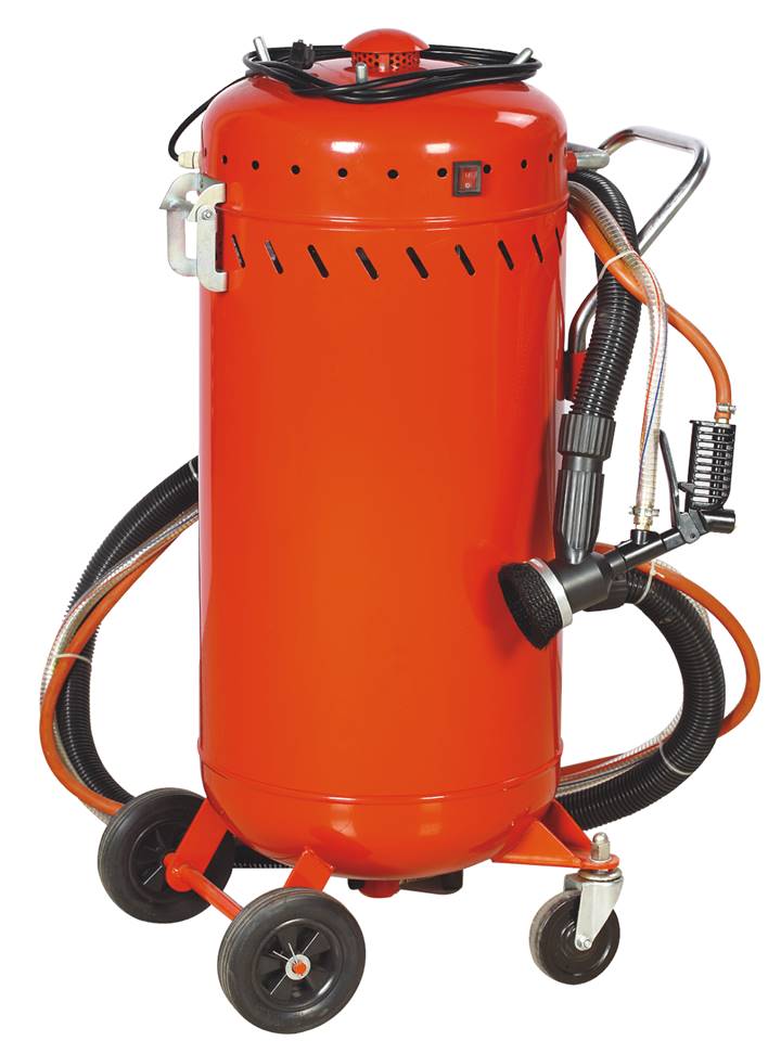 combiné sableuse aspirateur mobile 106l intérieur / extérieur