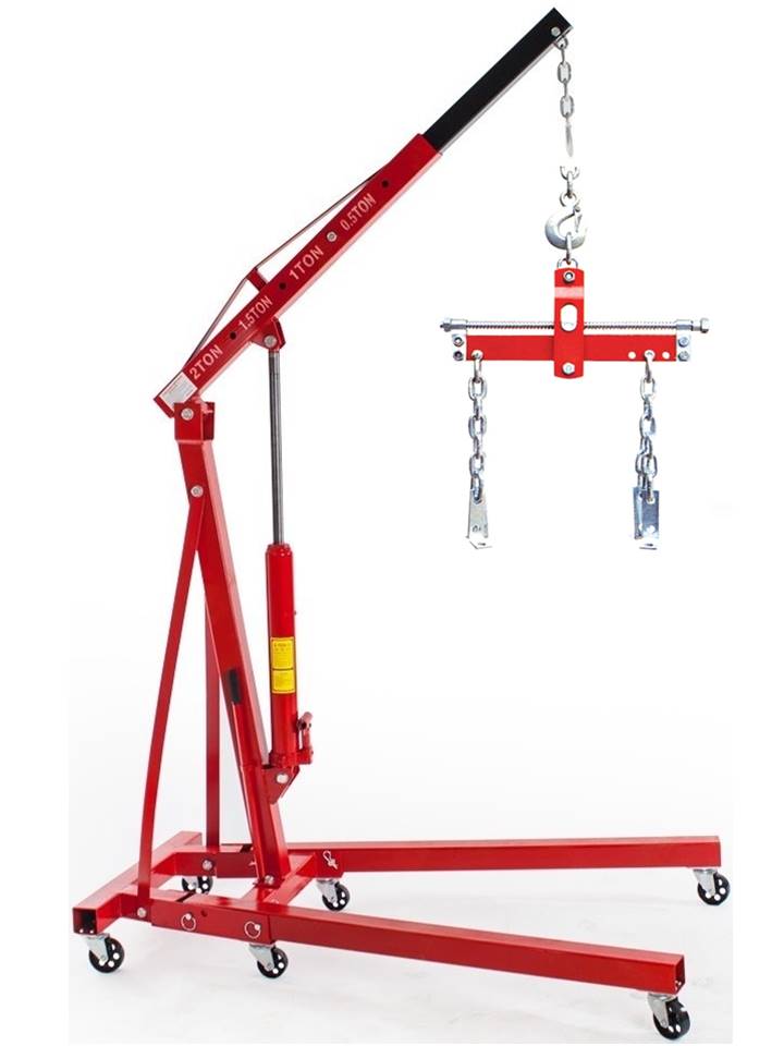 set chèvre d'atelier grue de levage 2t + palonnier equilibreur de charge 907kg