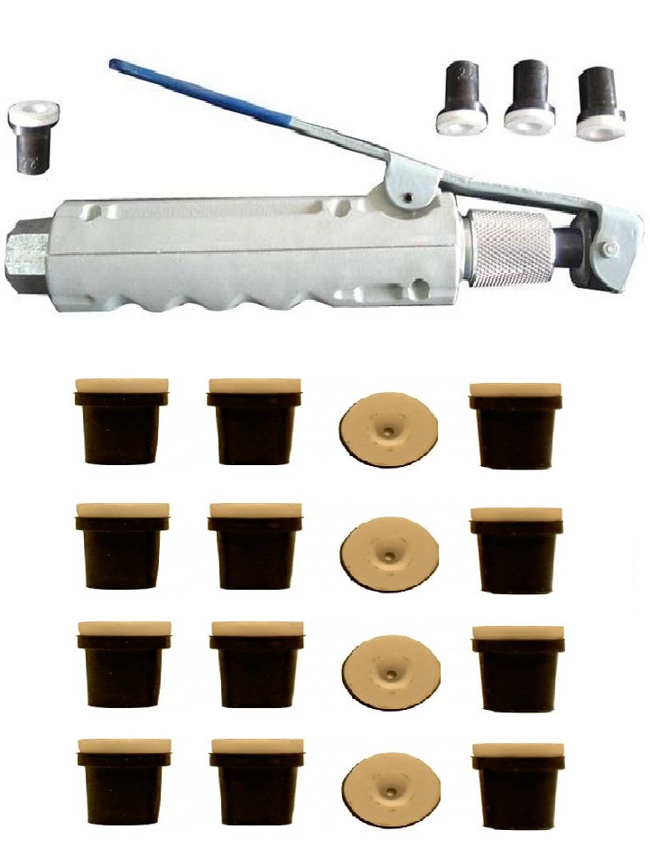 pistolet gachette de sablage pour sableuse mobile + 20 buses céramique (noires)