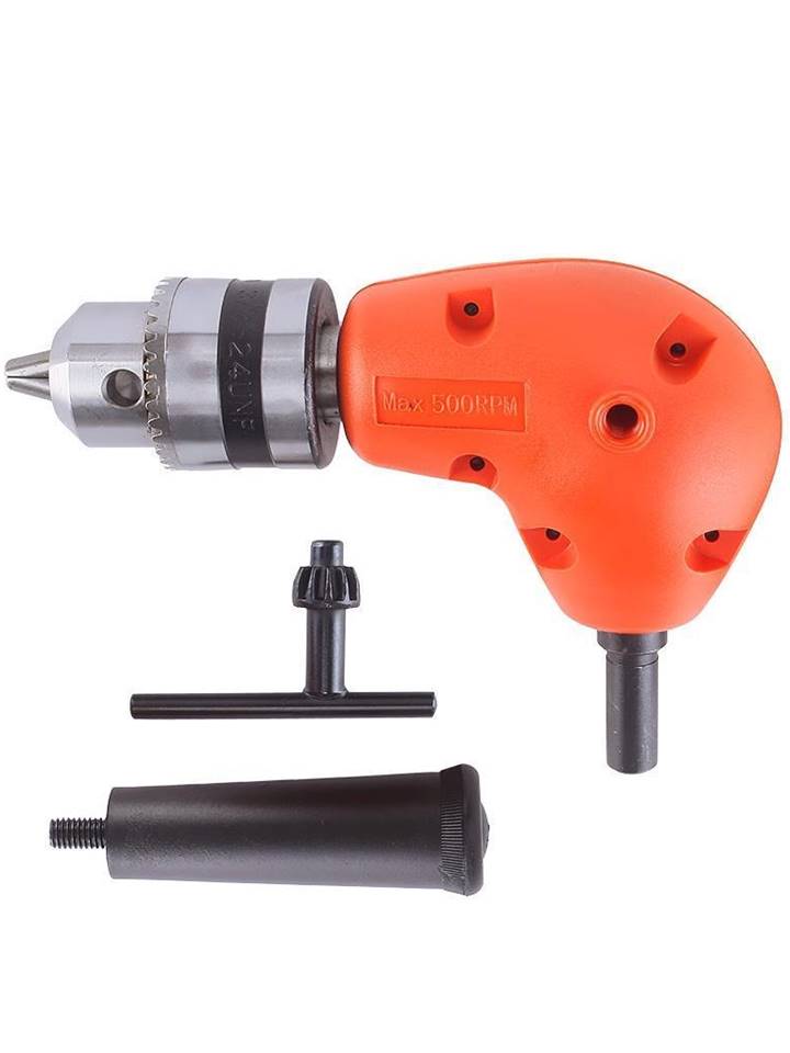 tête adaptateur de perceuse mandrin angle droit 90°