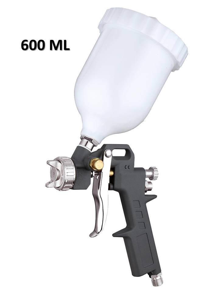 pistolet à peinture pneumatique avec remplissage 600ml buse 1,5mm g