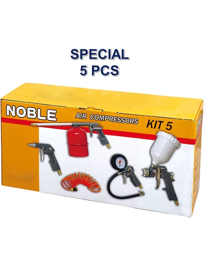 kit outils pistolet à peinture pneumatiques 5 pièces