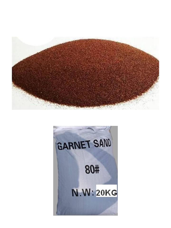 sac 20 kg d'abrasif garnet mesh 80a+ pour sablage aerogommage