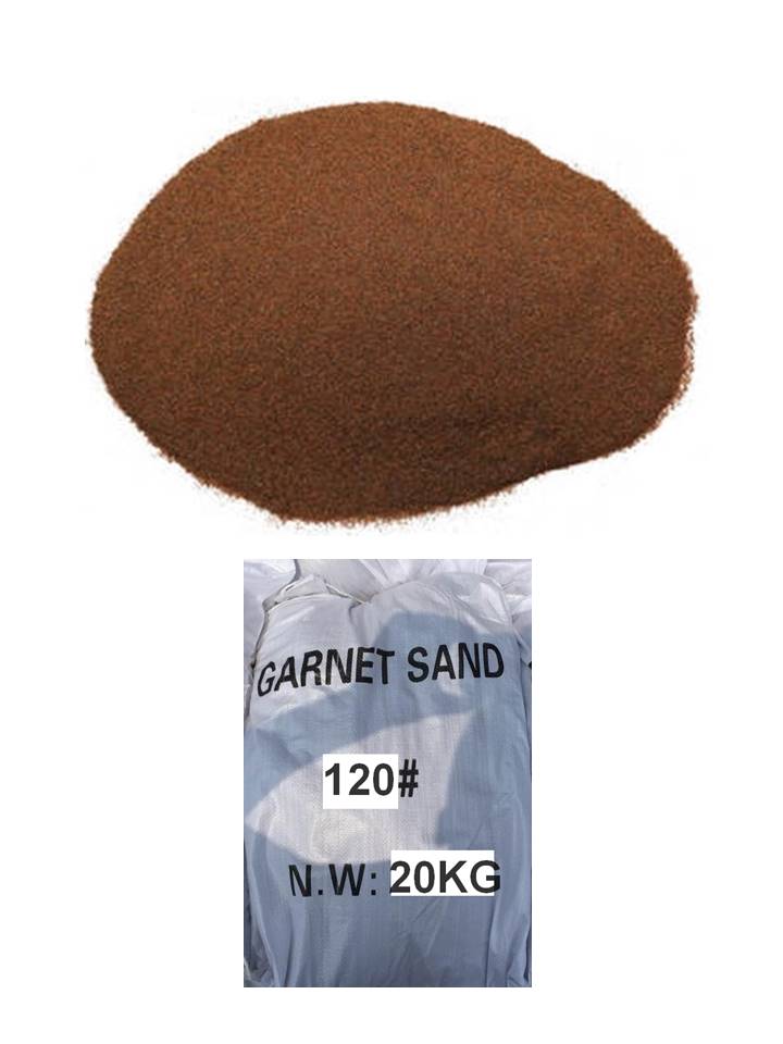 sac 20 kg d'abrasif garnet mesh 120a+ pour sablage aerogommage