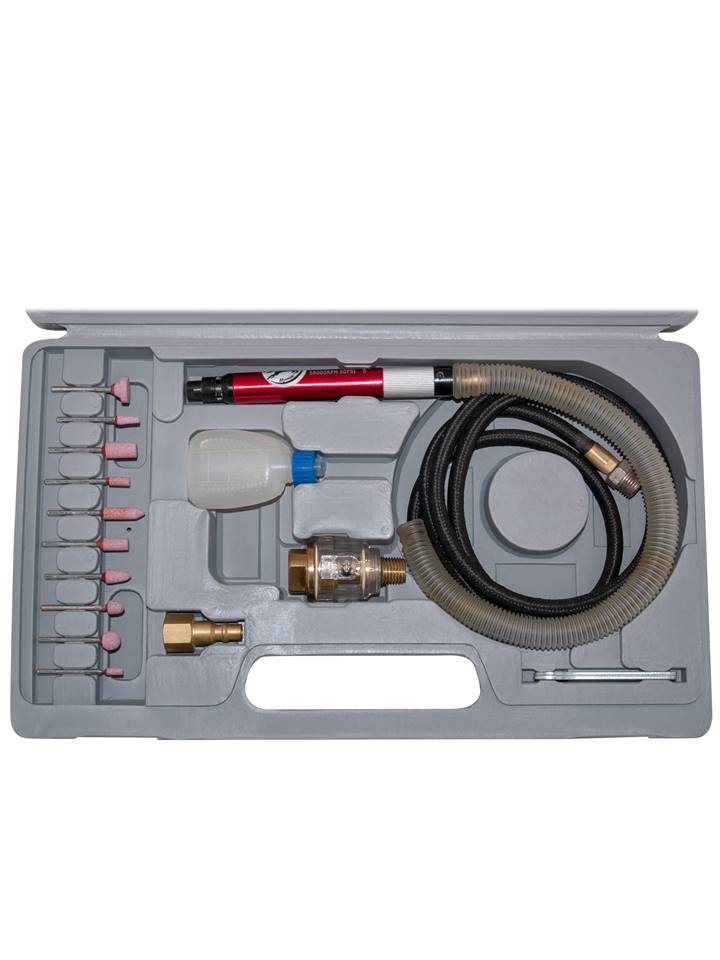 coffret mini meuleuse pneumatique de précision 17pcs