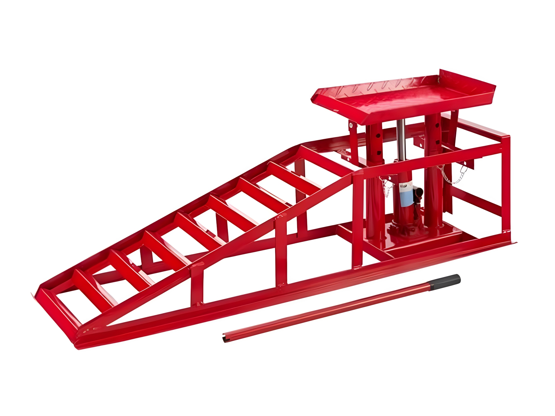 rampe de levage hydraulique 2t chargement véhicule réglable rampe d'accès de 240-420mm