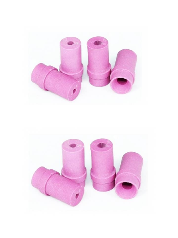 2 jeux de 4 buses céramique roses pour pistolet microbilleuse