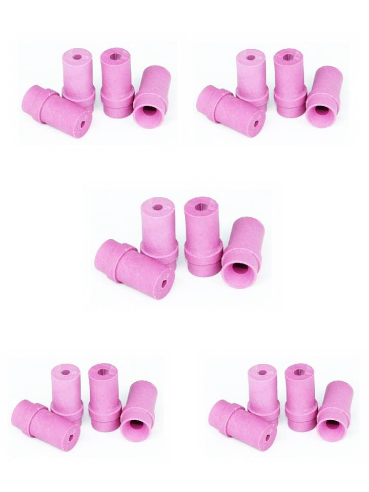 5 jeux de 4 buses céramique roses pour pistolet microbilleuse