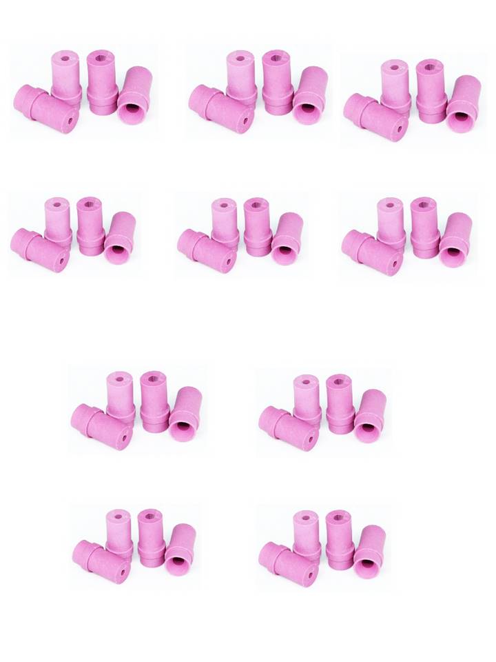 10 jeux de 4 buses céramique roses pour pistolet microbilleuse