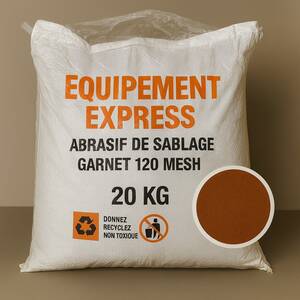 Sac 20 kg Sable Abrasif Garnet Mesh 120A+ pour Sablage Aérogommage