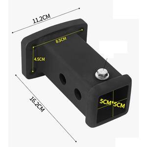 Adaptateur d'Attelage de Remorque Récepteur de Tube carré 2'' 85x45mm