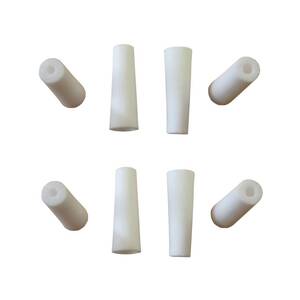 2 jeux de 4 Buses céramique blanches pour Porte Buse Sableuse à jet libre 3mm