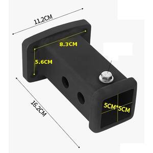 Adaptateur d'Attelage de Remorque Récepteur de Tube carré 2'' 83-56mm